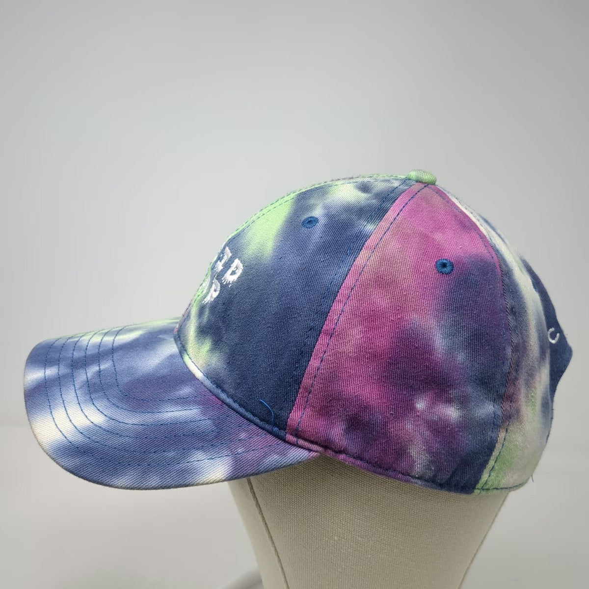 Sportsman Baseball Cap Blue Green Purple Tie-Dye Acid Rap Chance One Size Hat