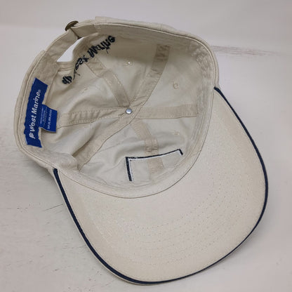 West Marine Baseball Cap Beige One Size America Flag Patch Established 1776 Hat