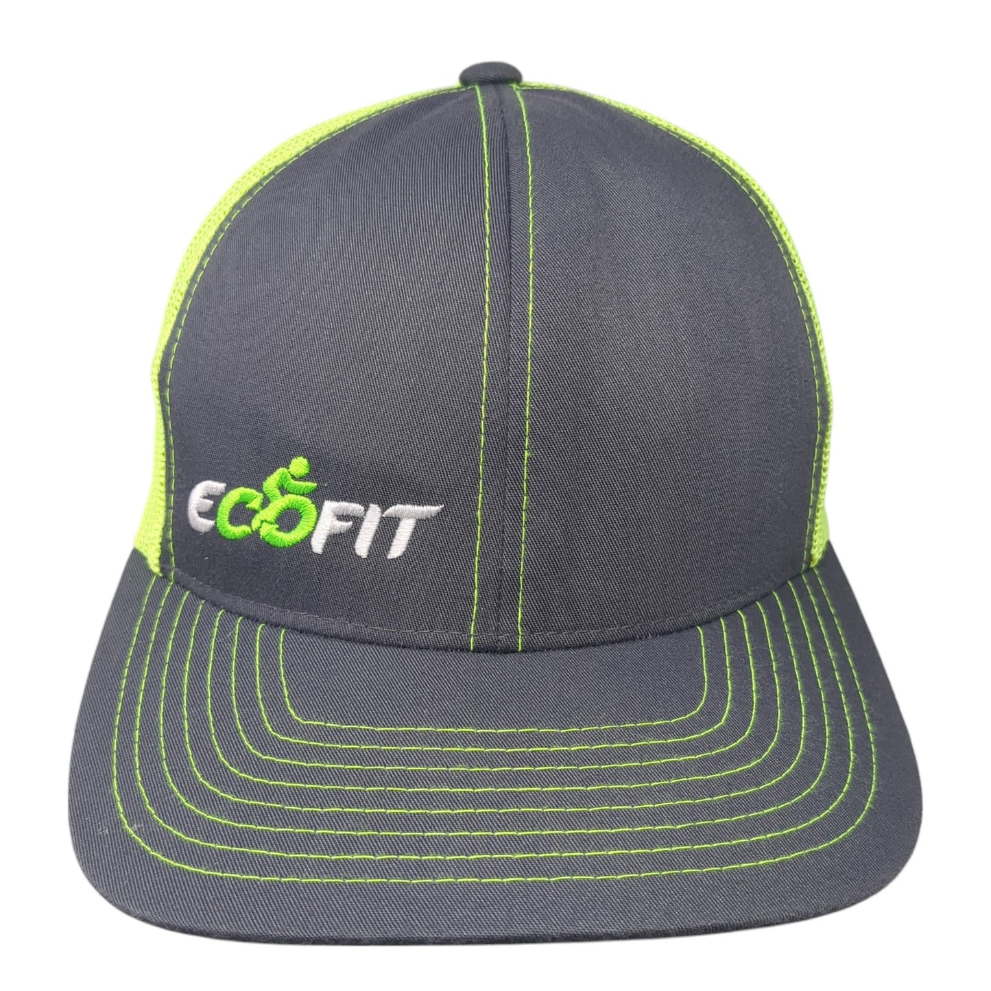 EcoFit Snapback Trucker Hat Multi One Size Mesh Back Pacific Headwear
