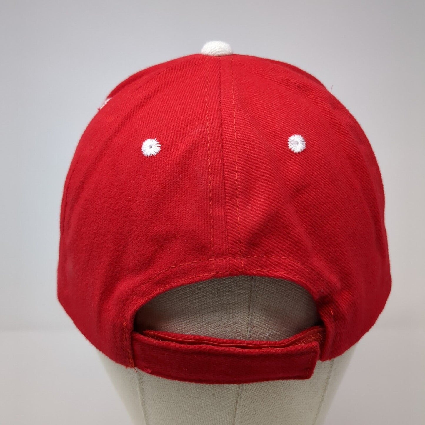 Bonanza Motors Burley ID Strapback Hat Red OSFM Embroidered Otto