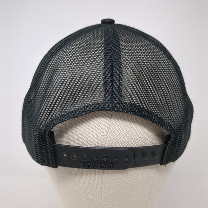 D.E.A. MMXVII Snapback Trucker Hat Black One Size Mesh Back Richardson