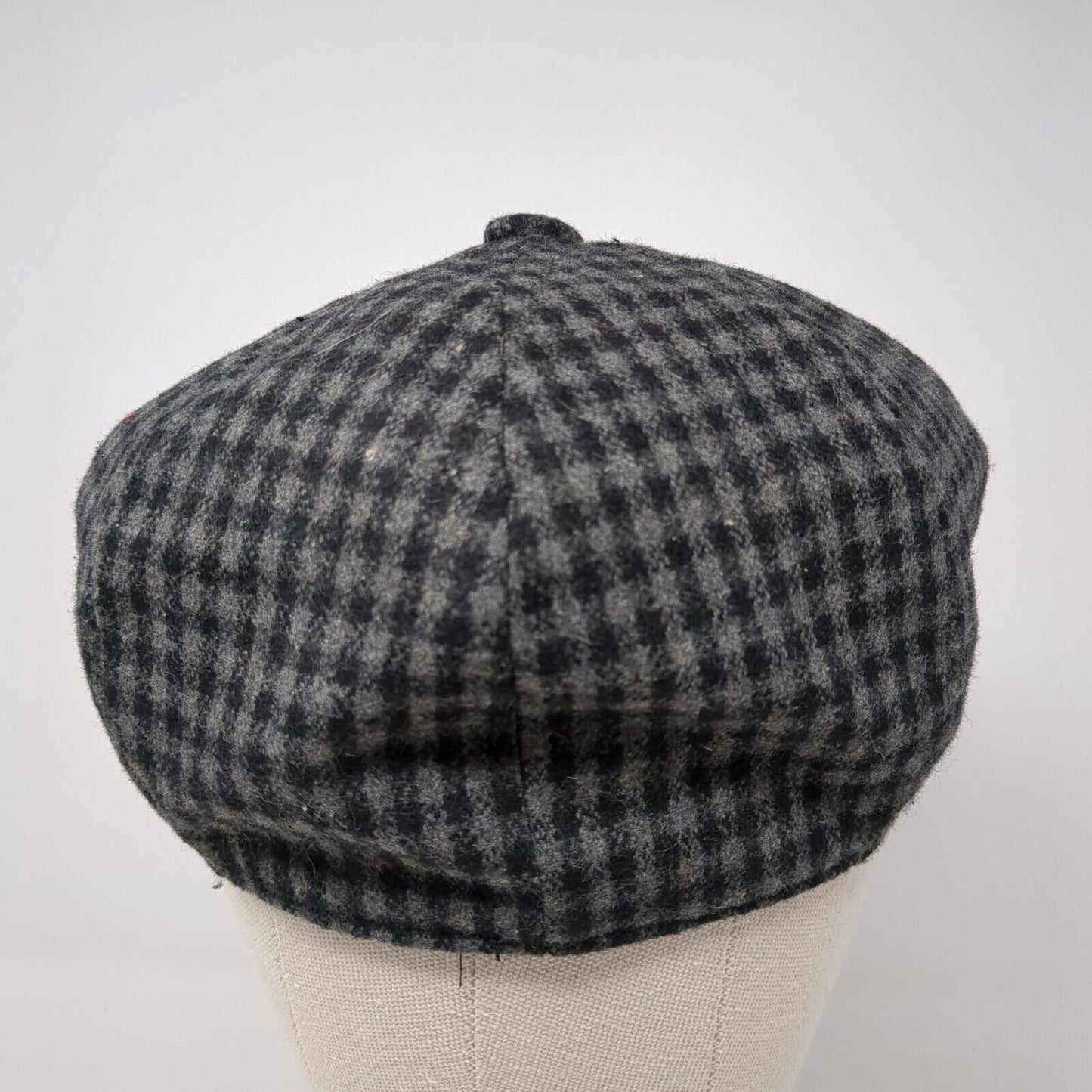 Newhattan Newsboy Cap Multicolor Small Gingham Lightweight Wool Blend
