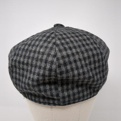 Newhattan Newsboy Cap Multicolor Small Gingham Lightweight Wool Blend