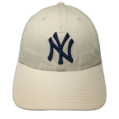 New York Yankees MLB '47 Baseball Cap Beige Blue One Size Slideback Embroidered