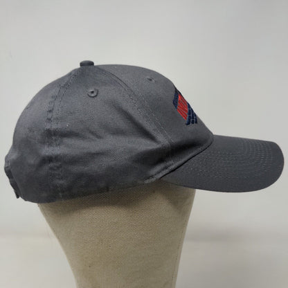 Indy 500 Men's Strapback Hat Gray Embroidered Logo 101st Running 2017