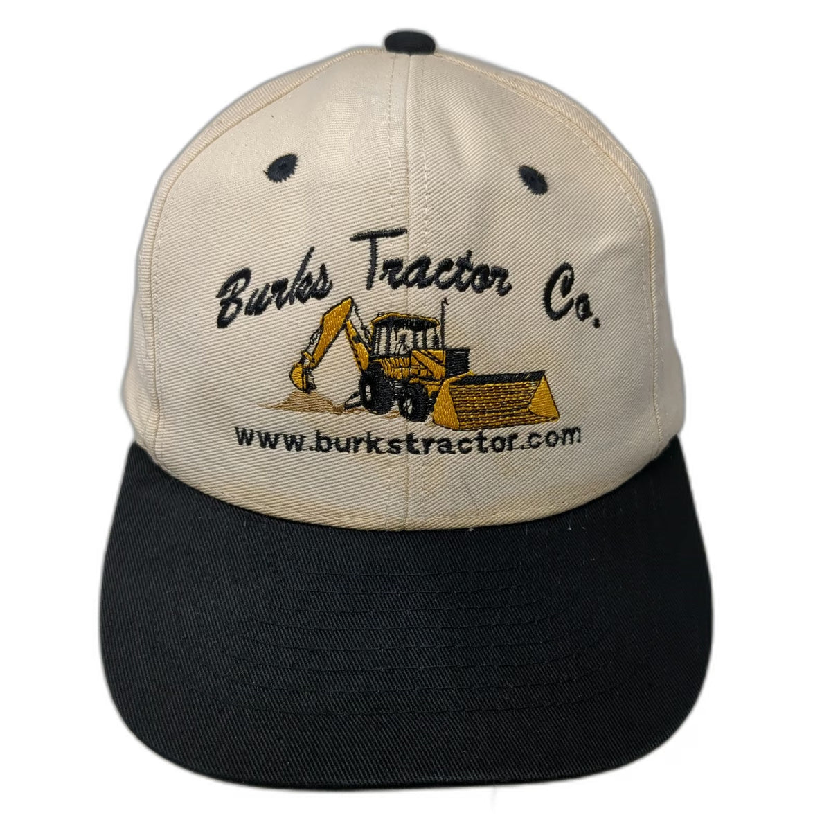 Mohr's Snapback Hat Beige Black One Size Burks Tractor Co Construction Workwear