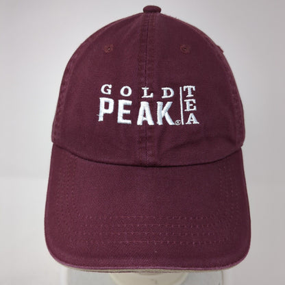 Gold Peak Tea Strapback Baseball Cap Red One Size Adjustable Port Authority