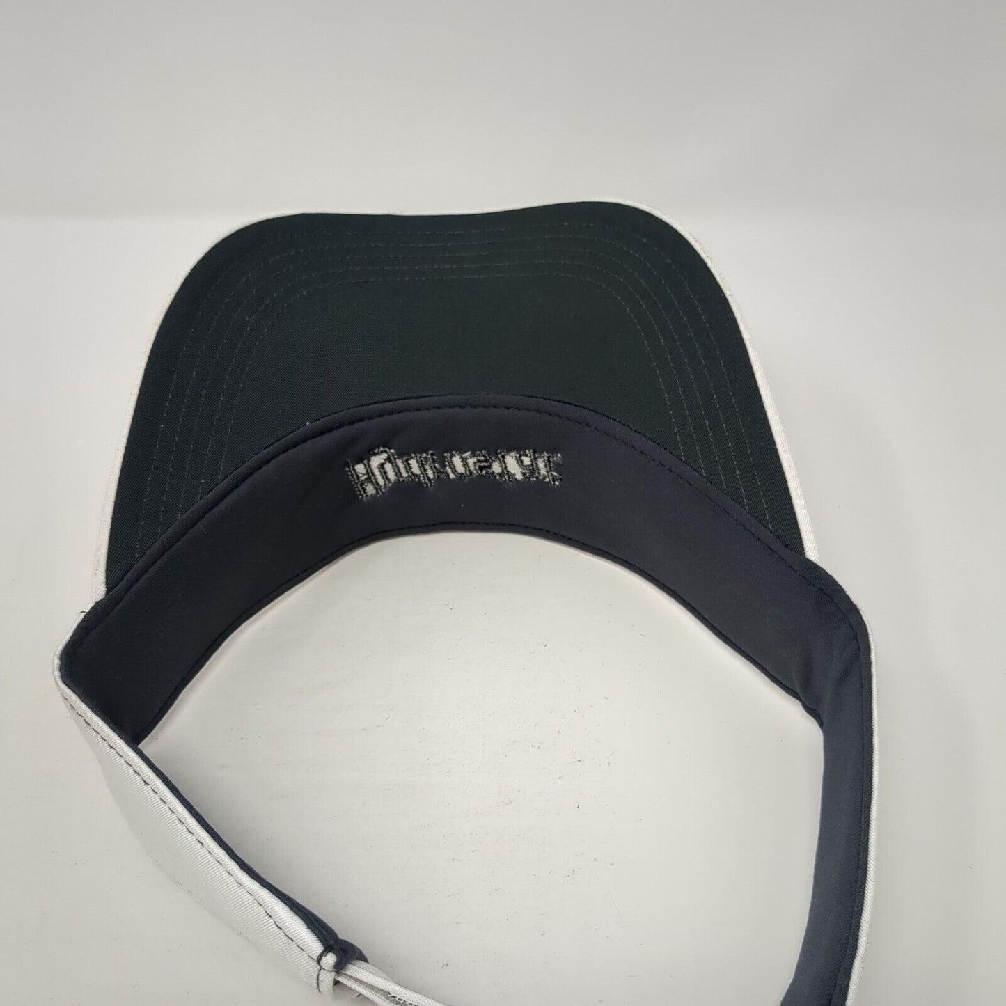 Hydrostat Strapback Sun Visor Hat White One Size Nike Swoosh Dri-Fit