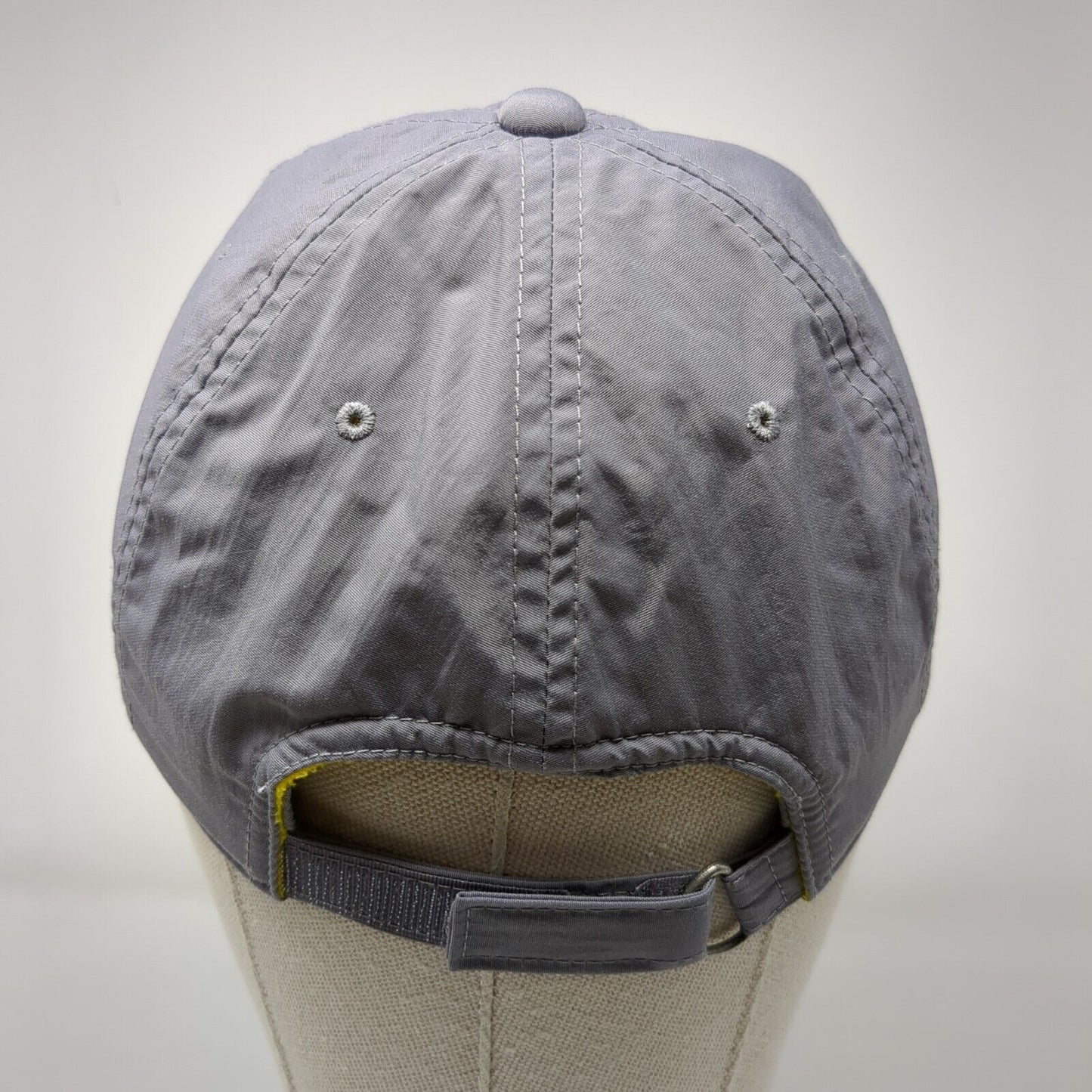 Old Navy Strapback Hat Gray Large Adjustable Embroidered Fleece Lined Nylon