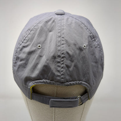 Old Navy Strapback Hat Gray Large Adjustable Embroidered Fleece Lined Nylon