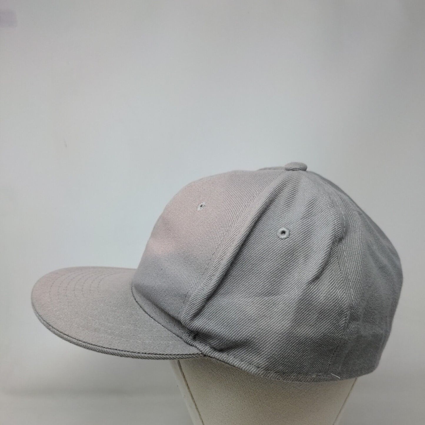 Hatco Fitted Hat Gray 7 1/2 Premium Original Flat 6 Panel Blank