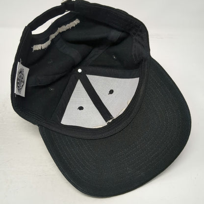 Warner Bros Studios Actor Logo Baseball Cap Black One Size Hat Slideback Buckle