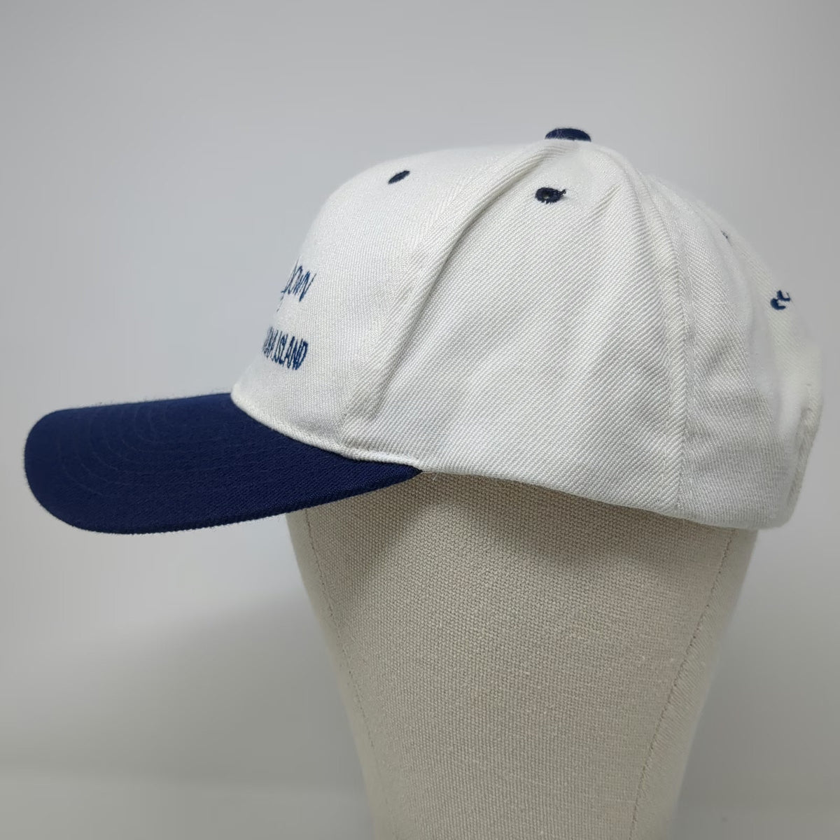 Magic Baseball Cap White Blue One Size Catalina Island Scuba Diving Flag Hat