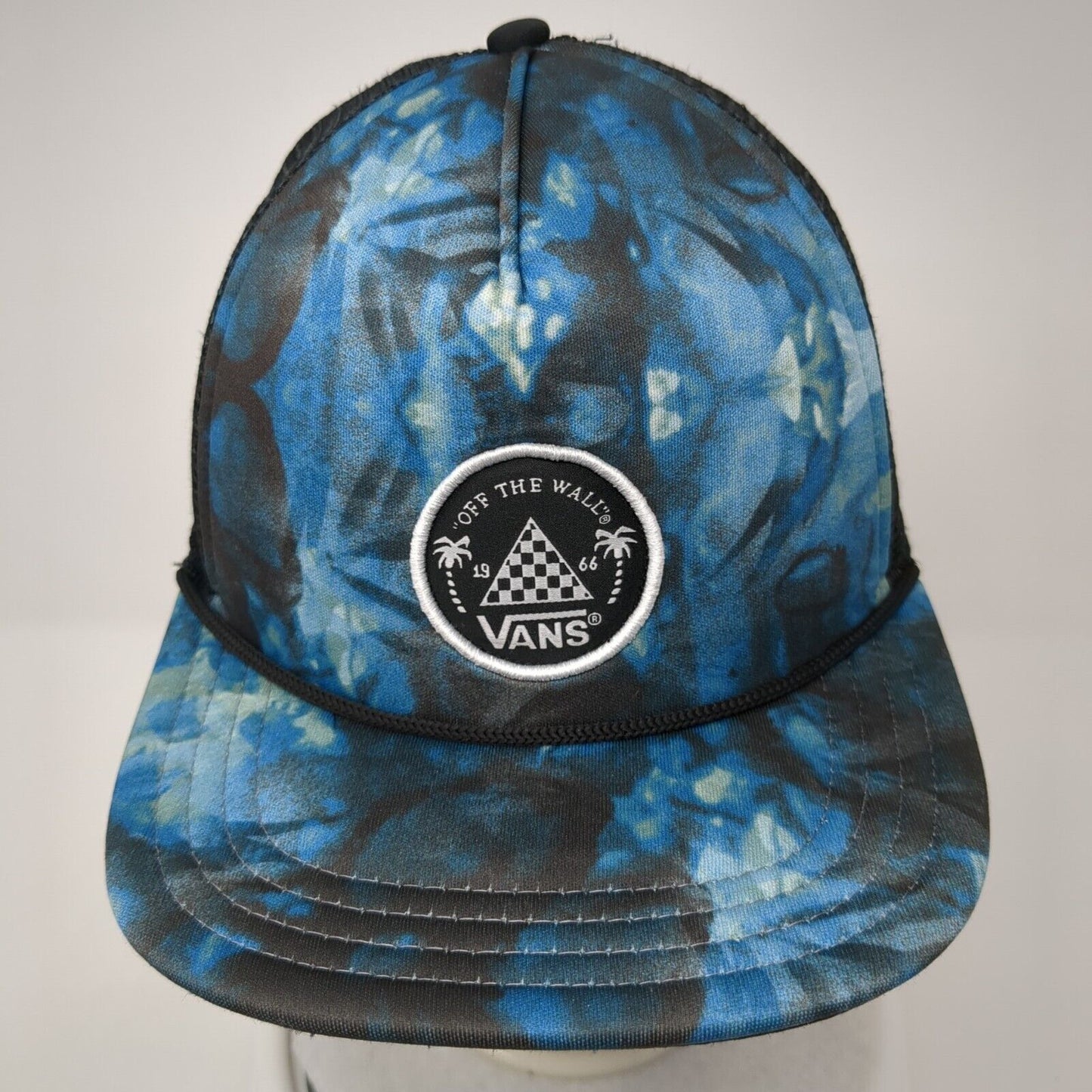 VANS Off The Wall 1966 Snapback Trucker Hat Multi OS Adjustable Mesh Back Rope