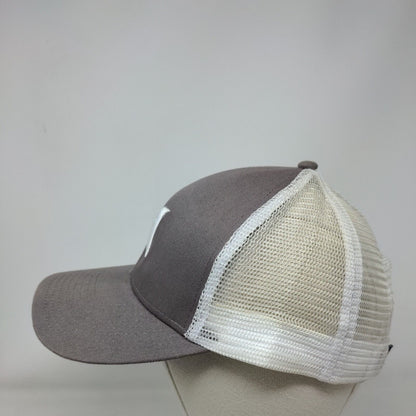 Hurley Snapback Trucker Hat Gray One Size Mesh Back Colorblock