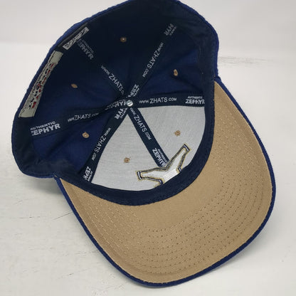BYU Cougars NCAA Zephyr Baseball Cap Blue 7 1/2 Wool Blend Fitted White Gold Hat