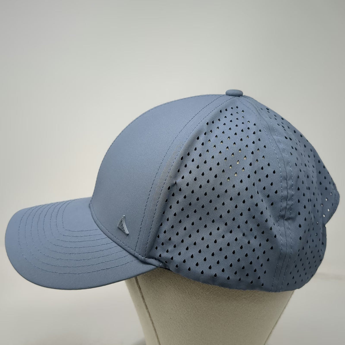 Salt Mafia Trucker Hat Blue XL Perforated Back Pattern Under Brim Shark Fin