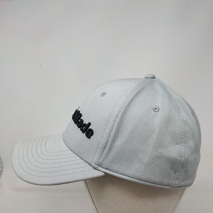 Taylor Made Fitted Hat Gray Size L/XL Breathable Vented Holes 6 Panel