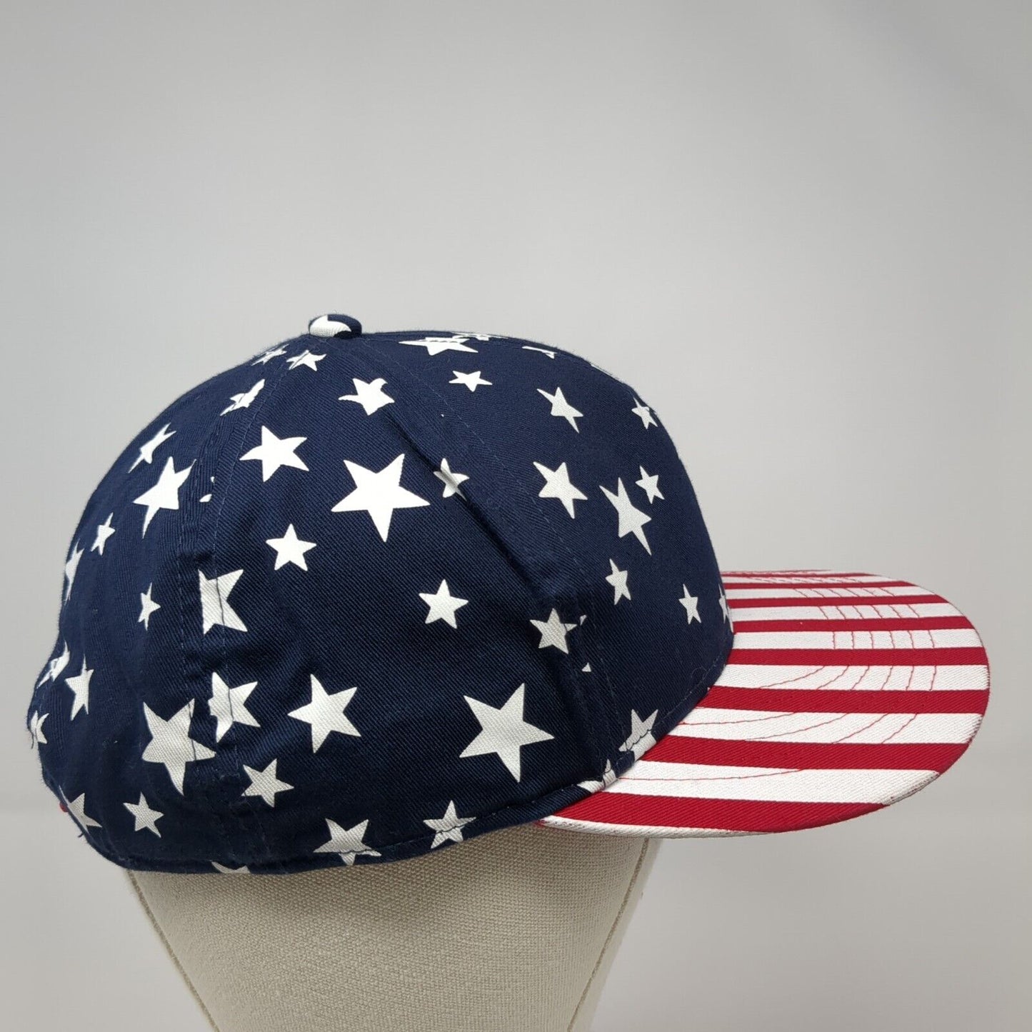 American Flag Snapback Hat Multicolor One Size Adjustable Patriotic