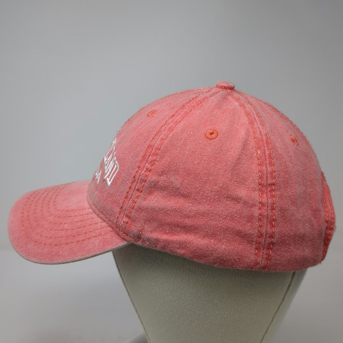 EST Baseball Cap Pink One Size Amelia Island Florida Embroidered Cotton Hat