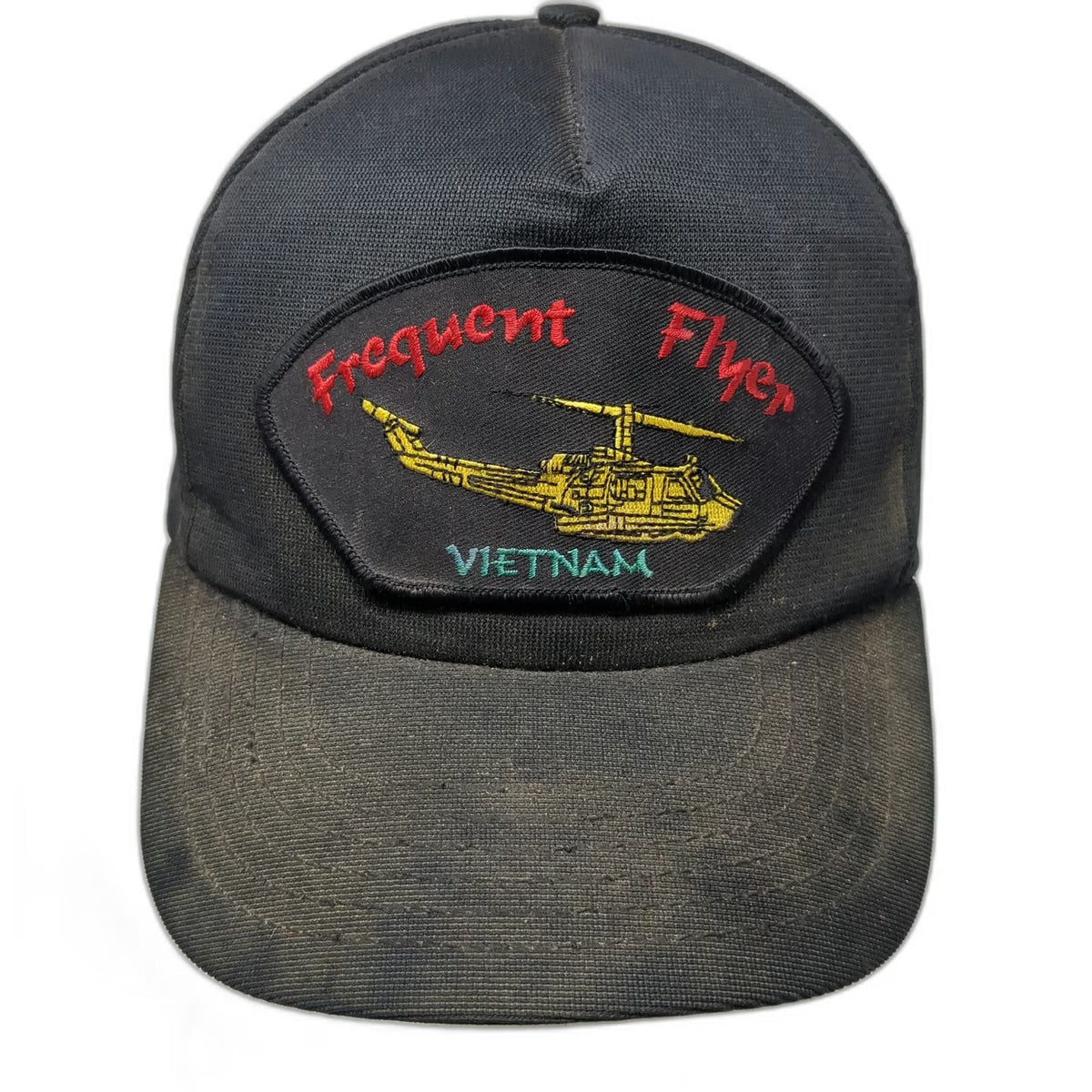 HMC Honors 5 Panel Black Hat One Size Vietnam Frequent Flyer Helicopter Huey USA