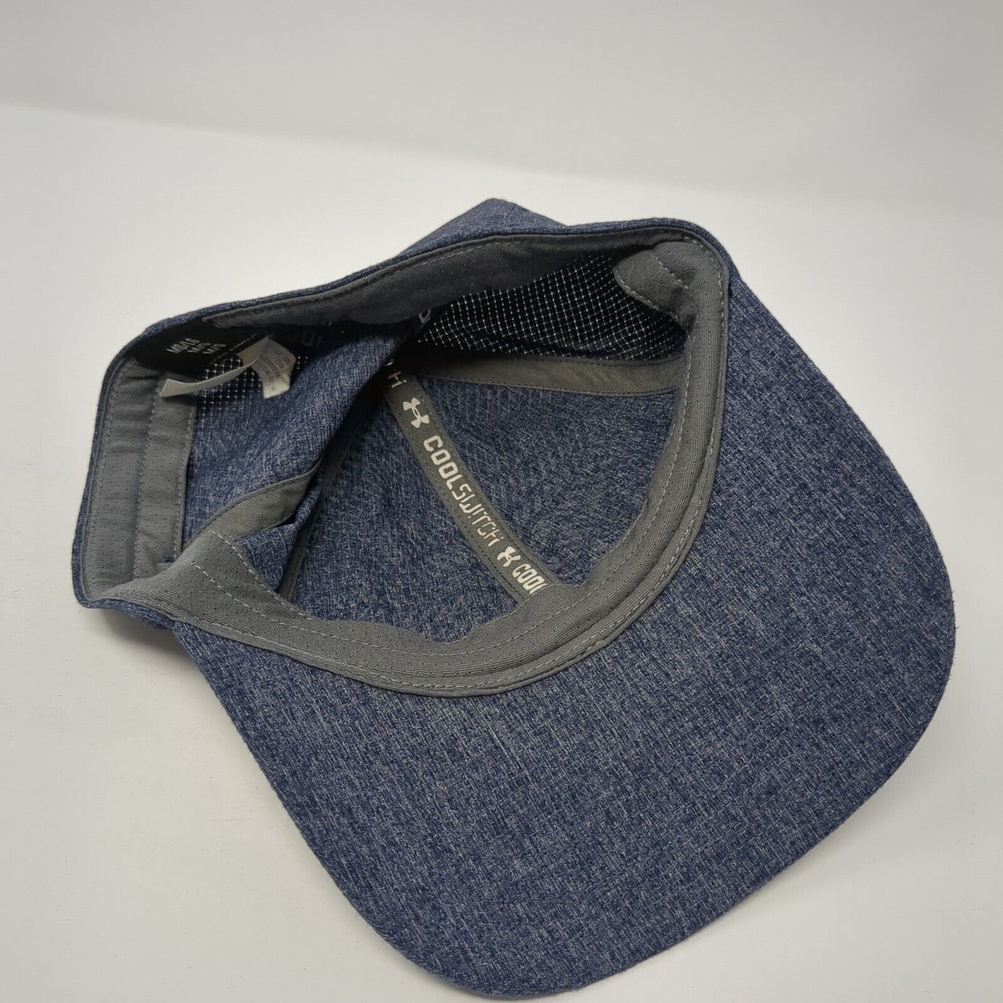 Under Armour CoolSwitch Fitted Hat Blue M/L Logo 6 Panel Outdoor