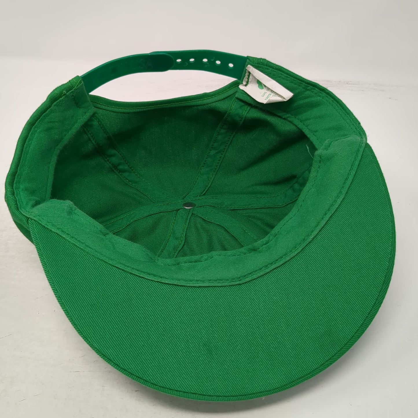 Girl Scouts Girls Snapback Green Hat USA Made Cotton Trefoil Logo Structured