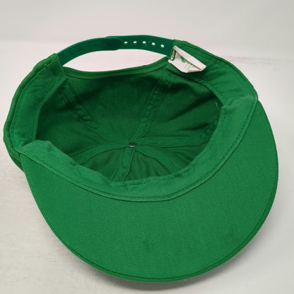 Girl Scouts Girls Snapback Green Hat USA Made Cotton Trefoil Logo Structured