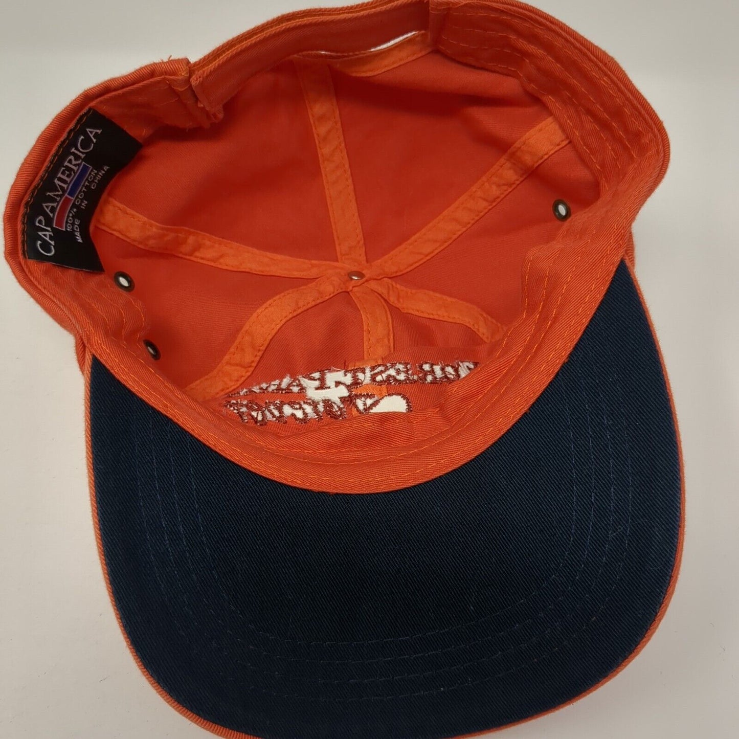 Forest Park Forever Srapback Hat Orange One Size Adjustable 6 Panel Cap America