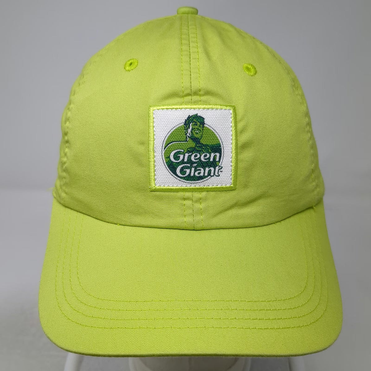 Ahead Baseball Cap Green One Size Lightweight Cotton Strapback Logo Patch Hat