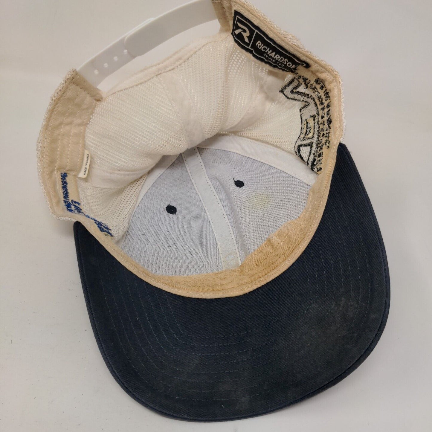 MAY-RHI Hyundai Construction Equipment Mesh Back Trucker Hat Blue One Size