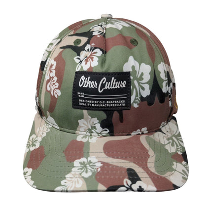 Other Culture Patch Snapback Hat Camo OSFA Floral Hibiscus Hawaiian