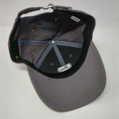 John Deere Low Profile Slideback Hat Gray OSFA Embroidered W/Tags