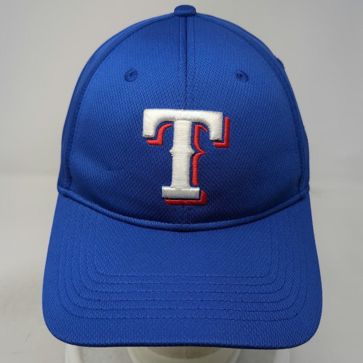 Texas Rangers MLB OC Sports Baseball Cap Blue OSFM Performance Curved Brim Hat