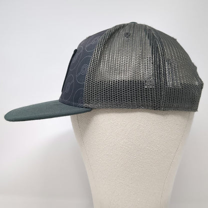 Pokemon Trucker Hat Gray One Size Pikachu Poke Ball Mesh Snapback Flat Brim Logo