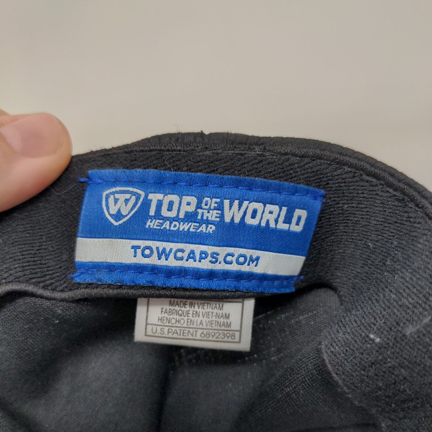 Virginia Tech Hokies Fitted Hat Black OSFA Embroidered Top Of The World