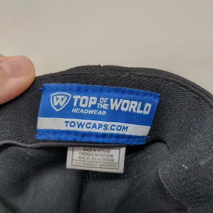 Virginia Tech Hokies Fitted Hat Black OSFA Embroidered Top Of The World