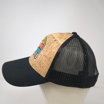 Otto Trucker Hat Brown One Size Cork Mesh Snapback Fusion Frites Llama Patch
