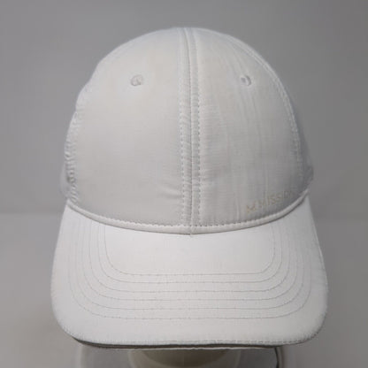 Mission Strapback Hat White One Size Adjustable 6 Panel Wet To Cool Blank