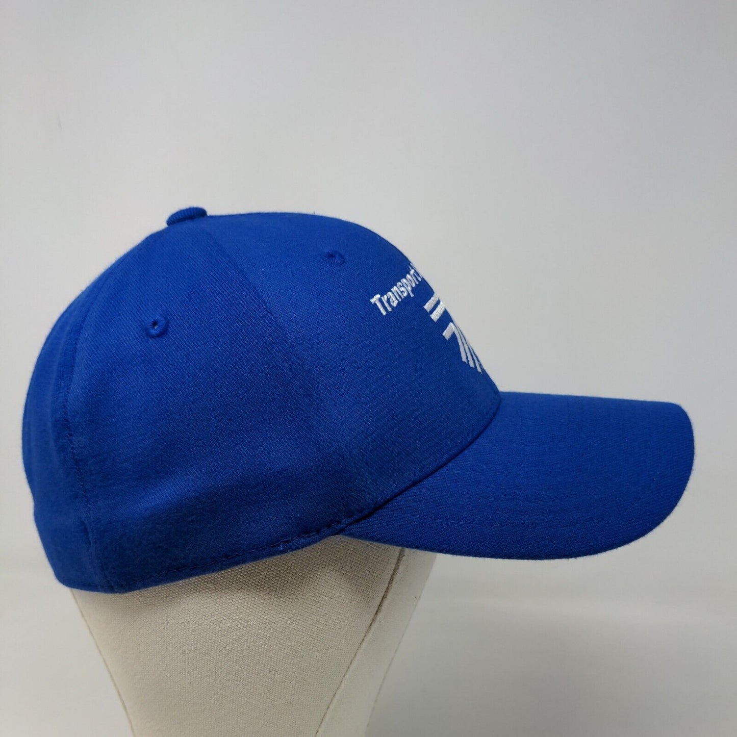 American Needle Men's Fitted Hat Blue Size L/XL Embroidered Transport Service Co