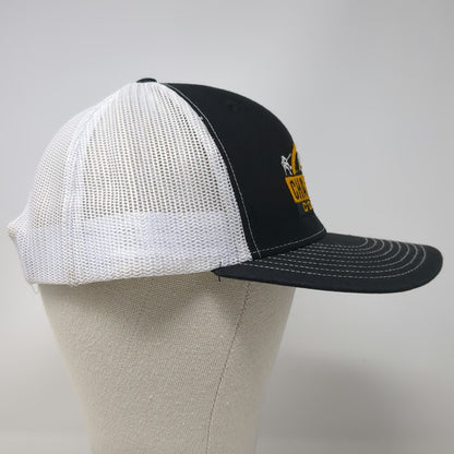 Richardson Black One Size Trucker Hat Mesh Snapback Challenge Course Logo Hat
