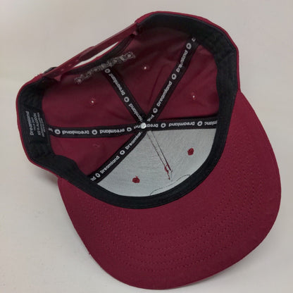 Palm Tree Snapback Hat Red One Size Embroidered Adjustable Dreamland
