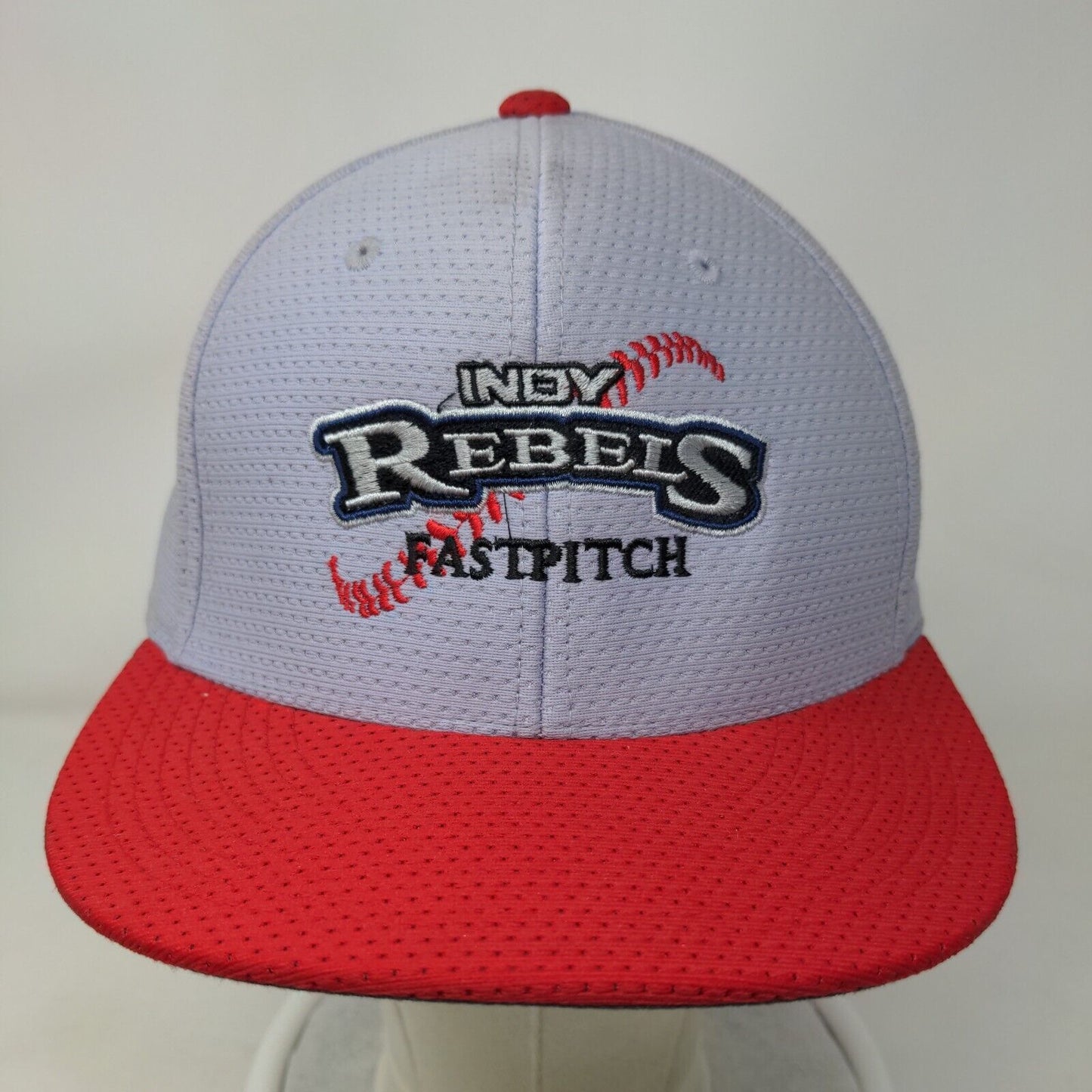 Indy Rebels Fastpitch Fitted Hat Multicolor L/XL Embroidered Pacific Headwear