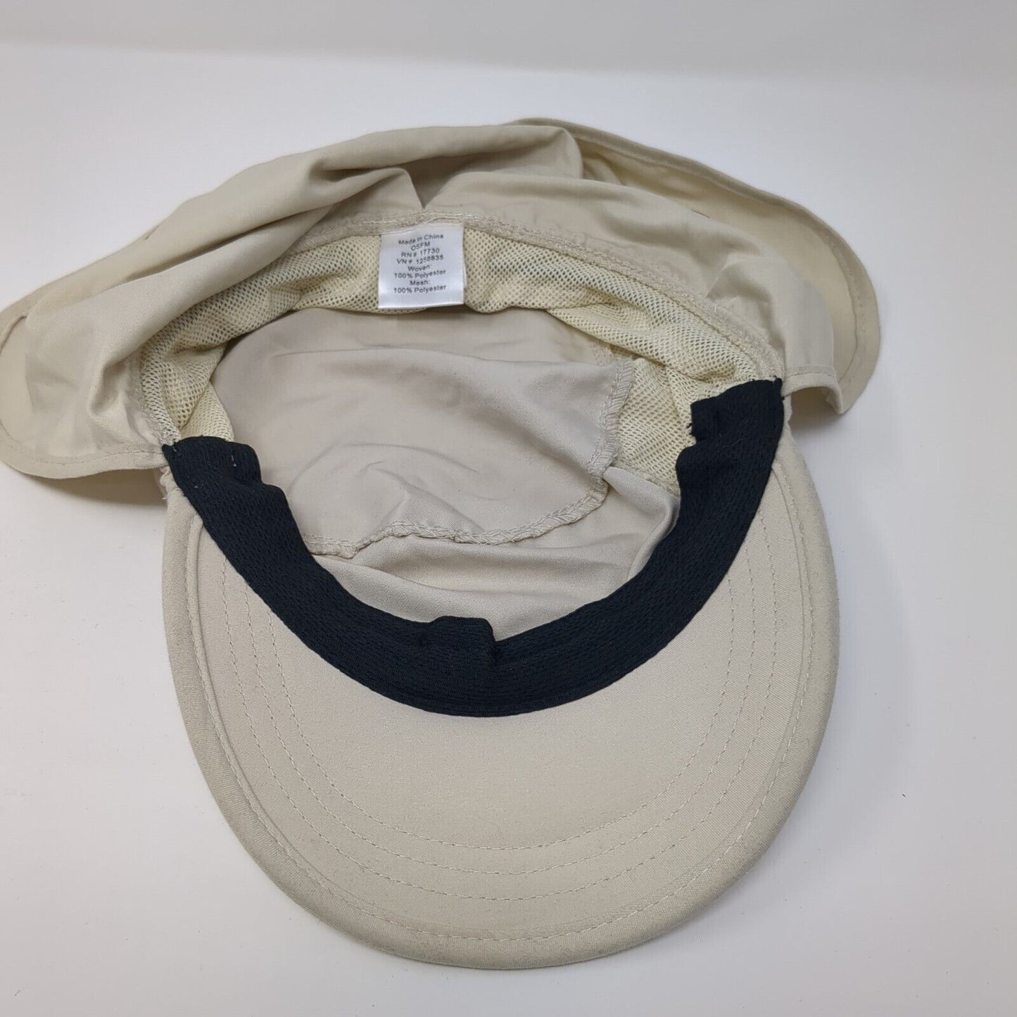 Unbranded Trapper Hat Tan OS Adjustable Drawstring Ear Flaps Blank Polyester