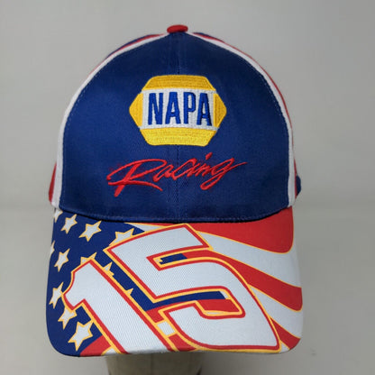 NAPA Racing Men's Strapback Hat Multicolor OSFM #15 Embroidered Logo Cotton