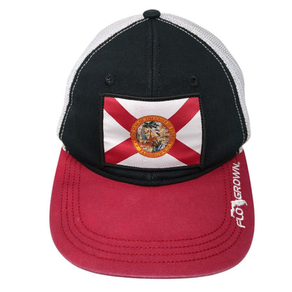 Flo Grown Snapback Trucker Hat Multi One Size Mesh Back Colorblock