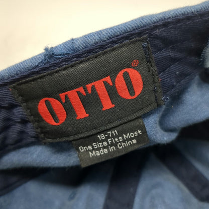 Otto Baseball Cap Blue One Size Sirena Del Mar Logo Strapback Cotton Hat