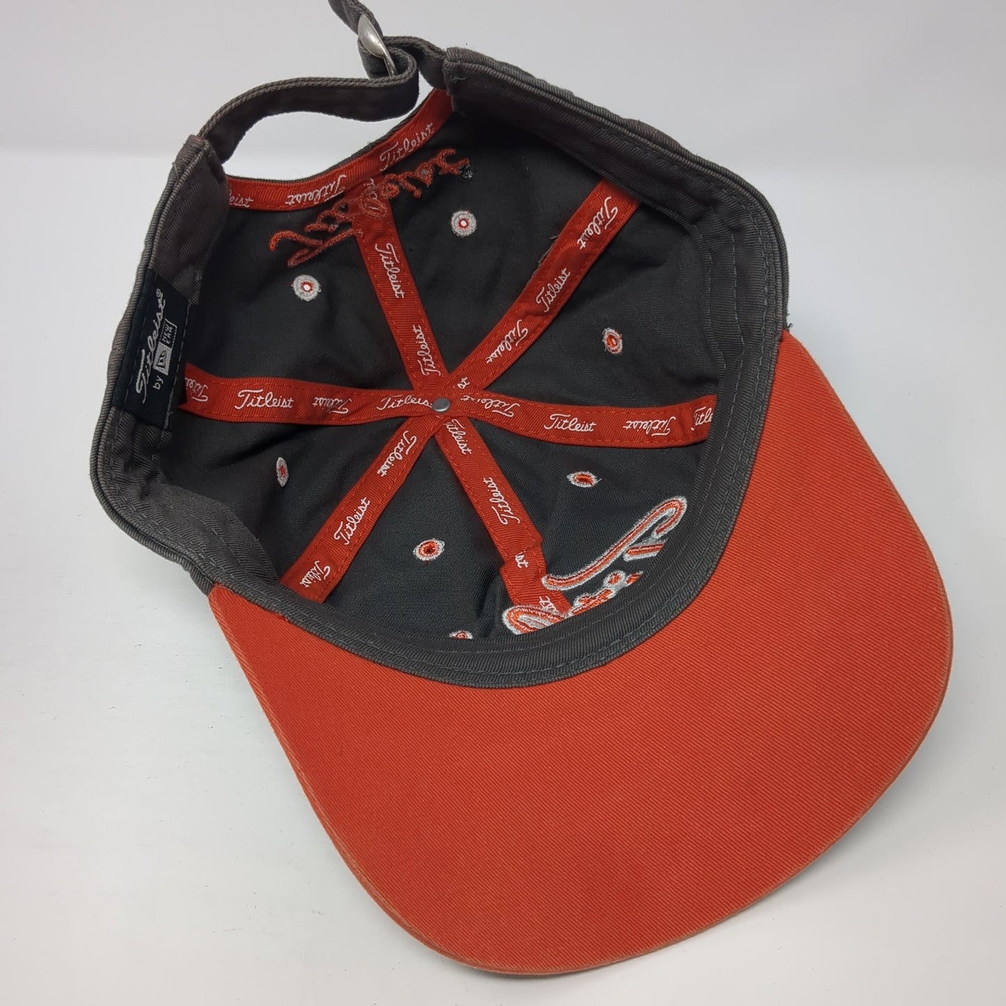 Titleist Slideback Baseball Cap Gray One Size Adjustable Embroidered 6 Panel