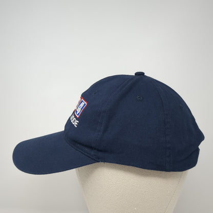 News 4 Storm Mode Strapback Hat Blue One Size Embroidered Hit Wear