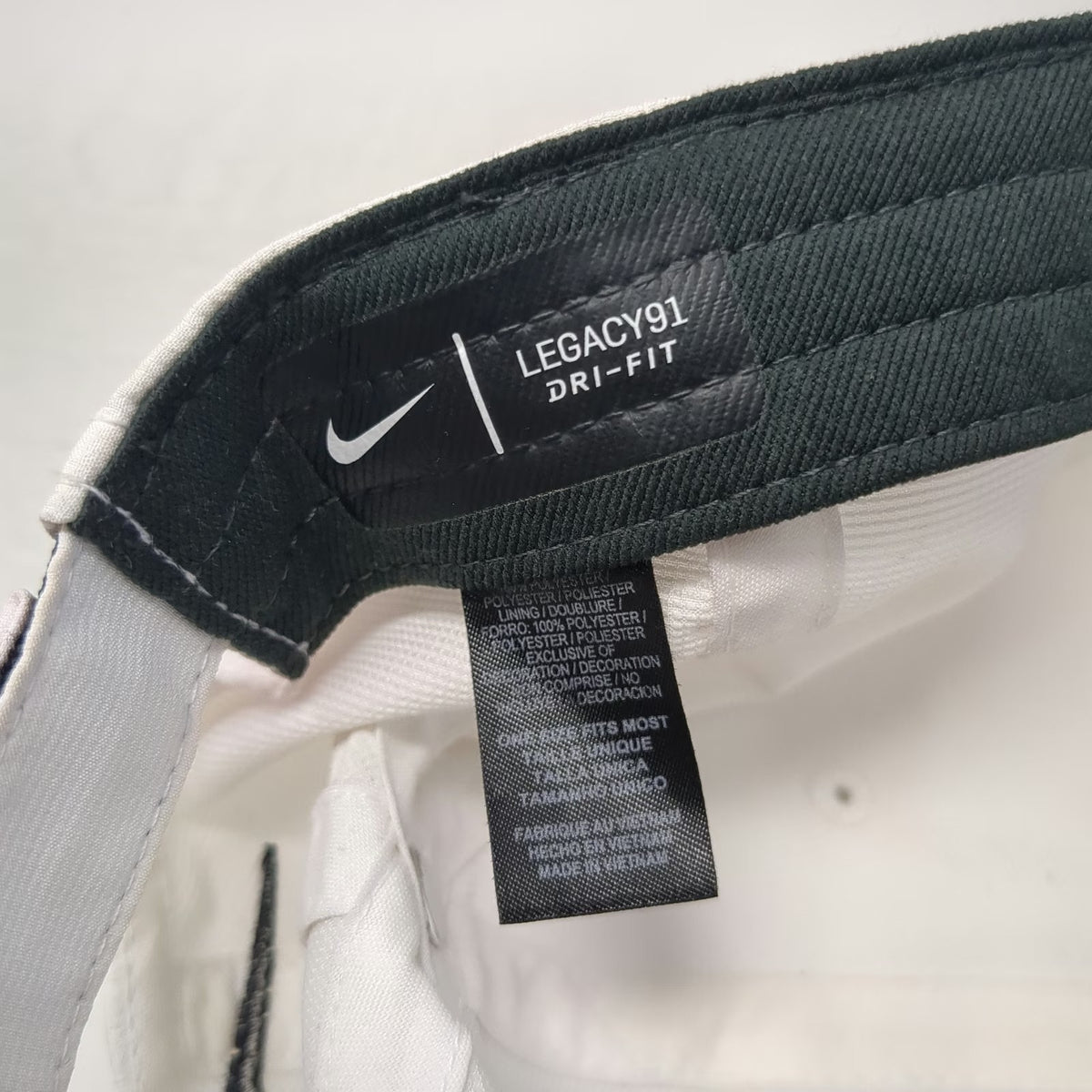 Nike Baseball Cap White One Size Albertsons Boise Open Golf Dri-FIT Legacy91 Hat